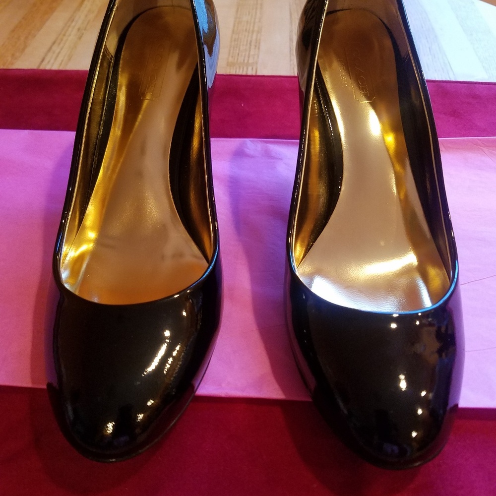 Coach Salma Black Patent pumps